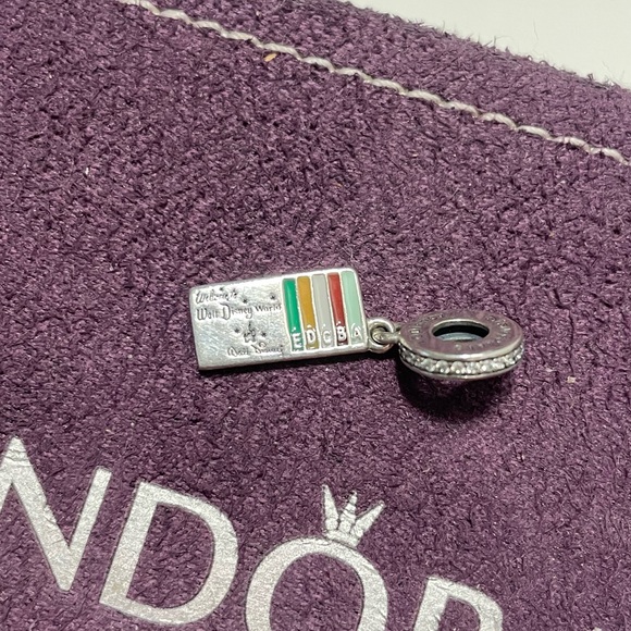 Pandora Rare Disney Parks Exclusive Ticket Charm - Picture 1 of 6